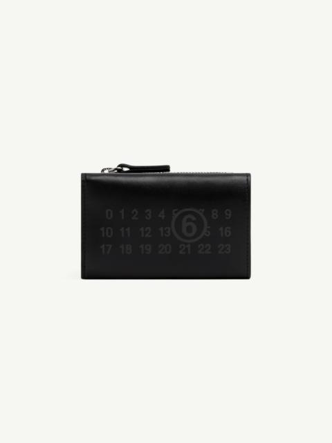 MM6 Maison Margiela Numeric logo trifold wallet