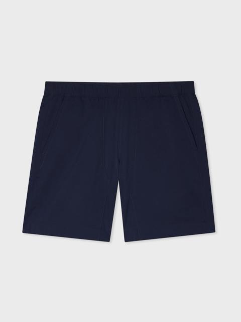 Paul Smith Relaxed-Fit Navy Seersucker Shorts