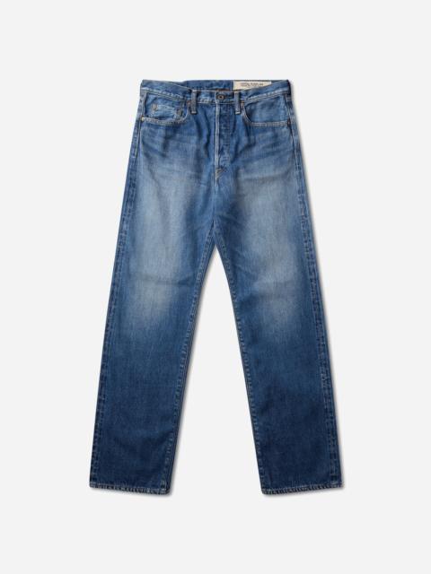 Kapital Men's 13.5oz Zimbabwe Denim 5P Monkey TH Pants (Processed) Washed Indigo