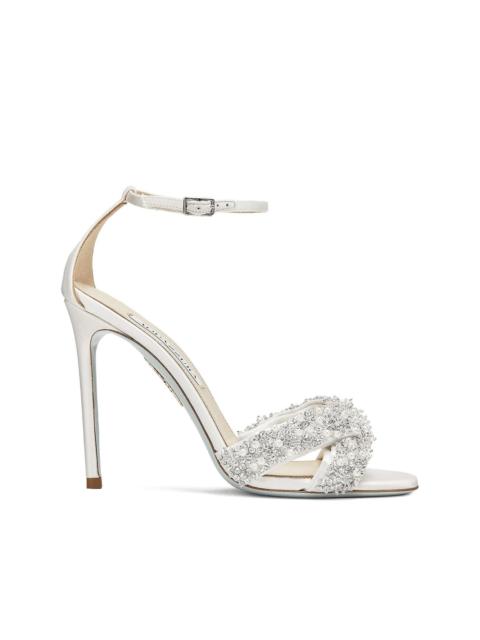 AQUAZZURA 105mm Melodie crystal-embellished sandals