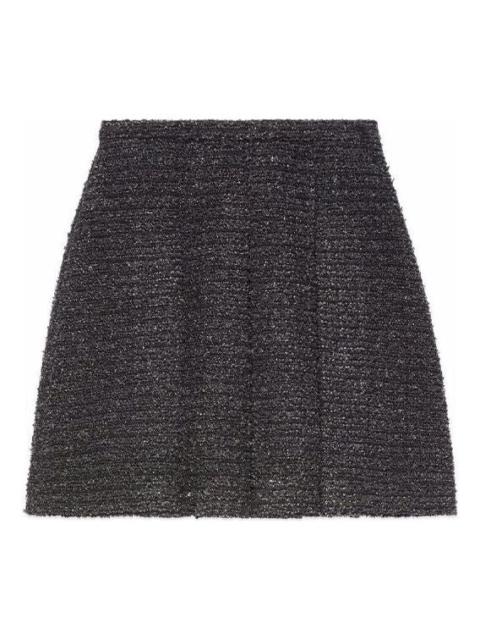 GUCCI (WMNS) Gucci Melange Tweed Skirt 'Grey' 681234-ZAHVT-1094