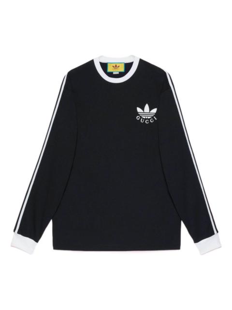 GUCCI Adidas X Gucci long sleeve T-shirt 'Black' 722944-XJE1H-1152