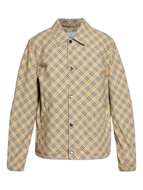 Burberry checked overshirt