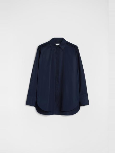 Jil Sander Cotton Poplin Ruffle Shirt