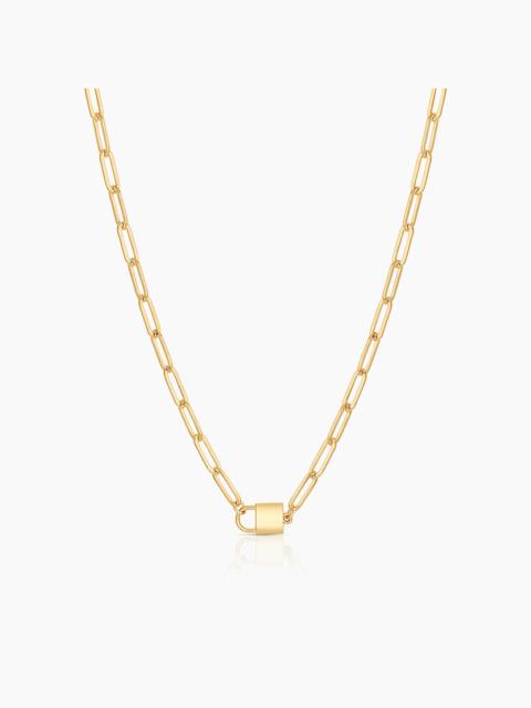 THATCH Jessa Silver Lock Necklace