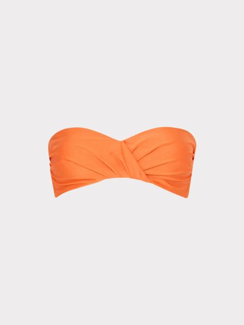 MILLY Soleil Gloss Twist Bandeau Top