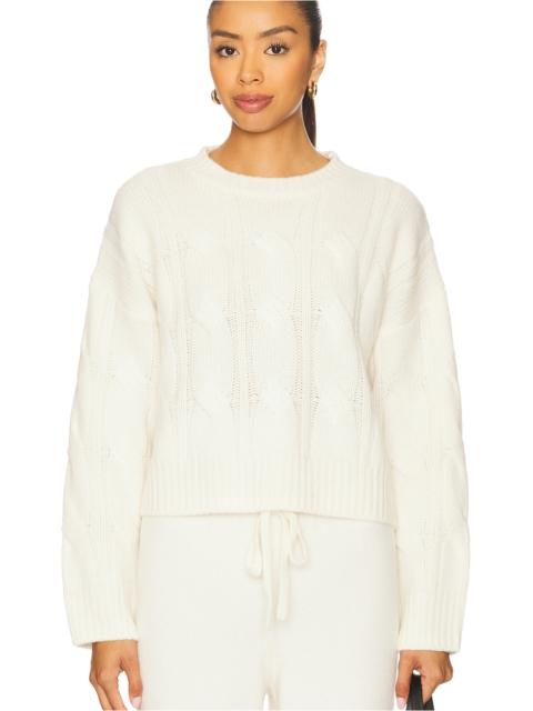 SABLYN Tristan Crewneck Cable Pullover