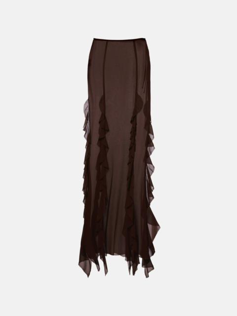 BANANHOT Ora ruffled maxi skirt