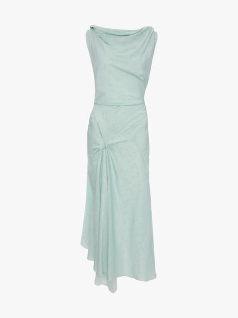 Victoria Beckham Posy Midi Dress In Aquamarine
