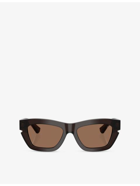 Burberry BE4454 Cat Eye-Frame Acetate Sunglasses