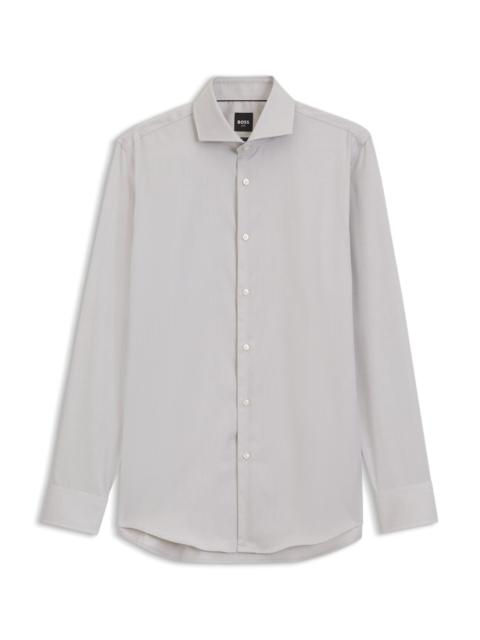 BOSS SLIM-FIT SHIRT IN WRINKLE-FREE COTTON TWILL