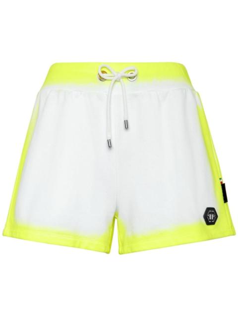 logo-patch cotton blend shorts