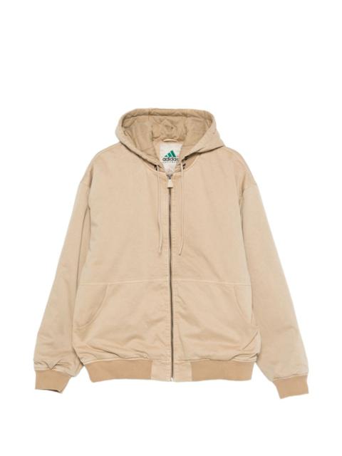adidas beige bomber jacket