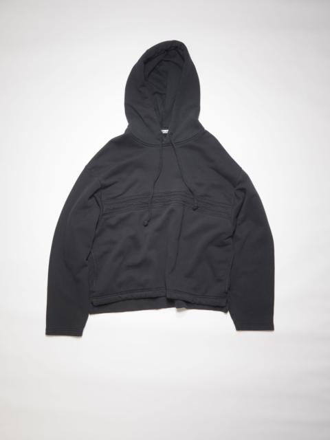Logo tape hoodie - Black