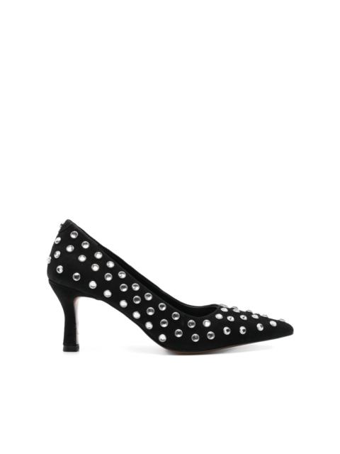 maje 70mm rhinestoned pumps