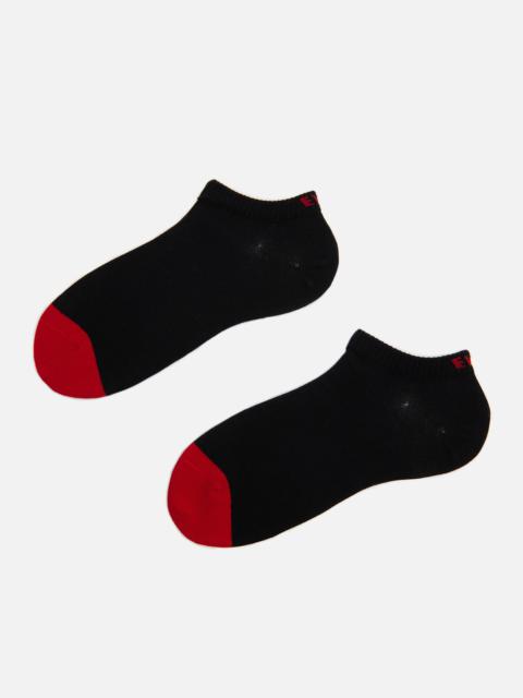 EVISU LOGO JACQUARD NO-SHOW SOCKS