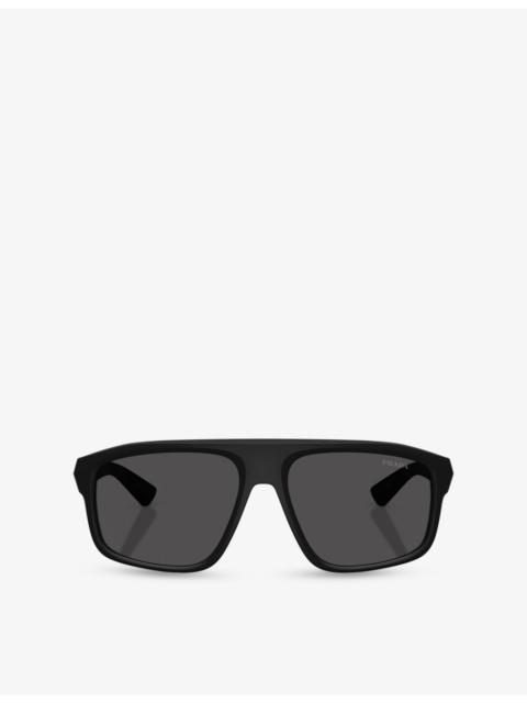 Prada PS B02S Irregular-Frame Injected Sunglasses