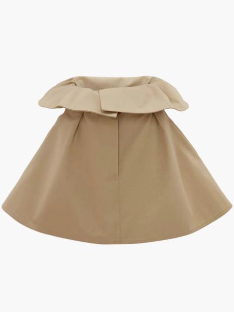 JW Anderson FOLDOVER WAIST MINI SKIRT