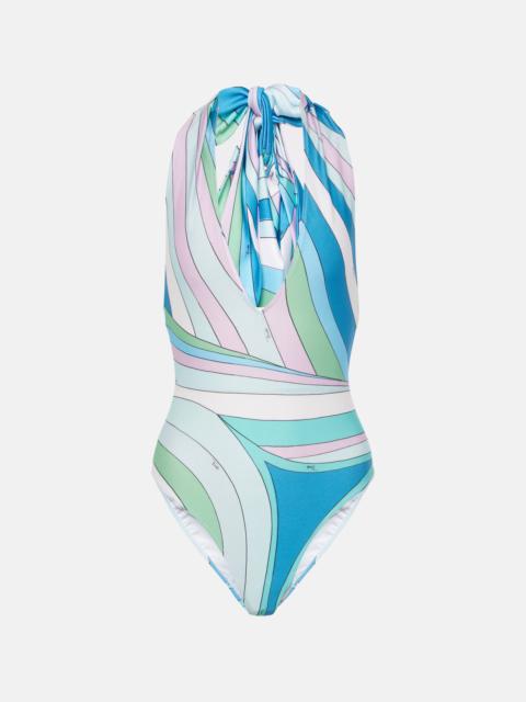 Iride halterneck swimsuit