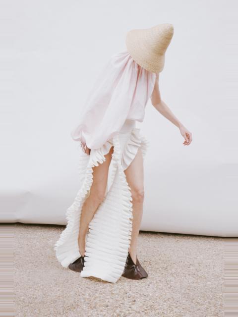 A.W.A.K.E. MODE LAMINARY SKIRT OFF WHITE