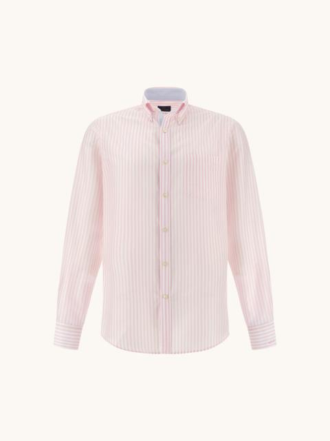 Paul & Shark SUMMER BREEZE COTTON SHIRT WITH STRIPED PATTERN