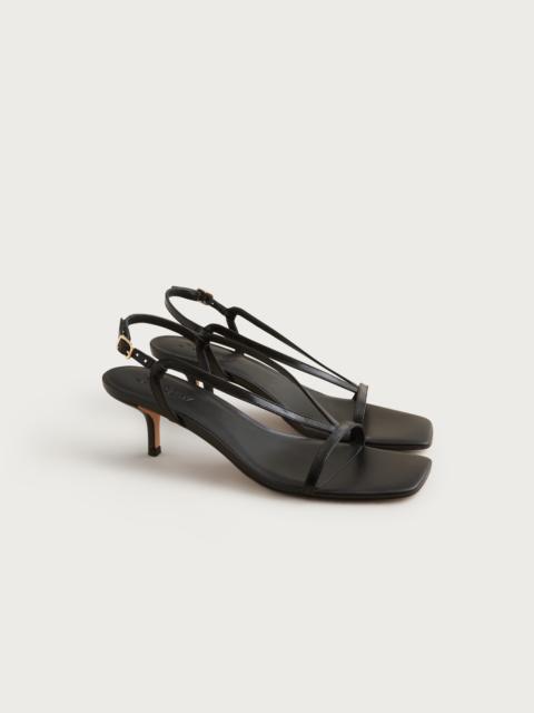 J.CREW Krista slingback kitten-heel sandals in leather