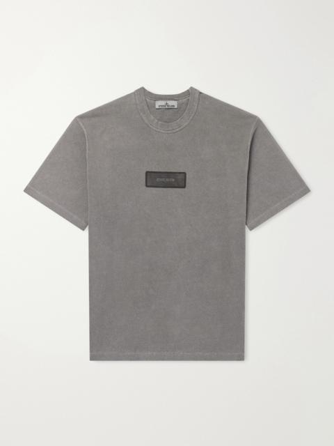 Stone Island Logo-Print Cotton-Jersey T-Shirt