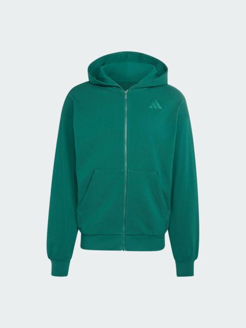 adidas ADIDAS KIT SMALL LOGO FULL-ZIP HOODIE