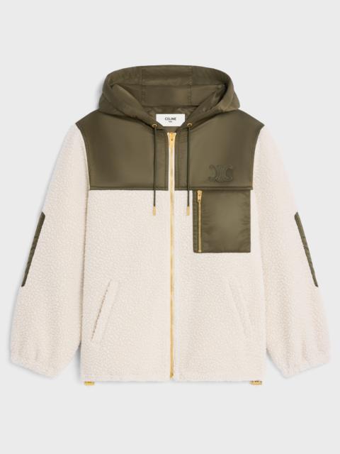 CELINE fleece jacket in fur-effect cashmere