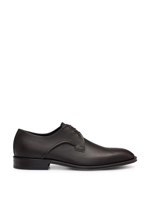 BOSS ITALIAN-MADE DERBY SHOES IN LEATHER