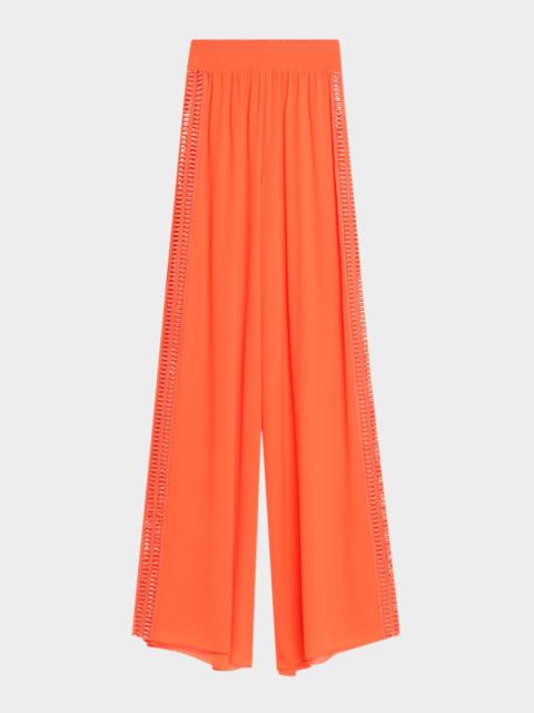 RAMY BROOK Dario Sheer Palazzo Beach Pants