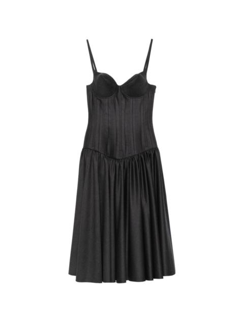 Jean Paul Gaultier conic-cup sleeveless midi dress