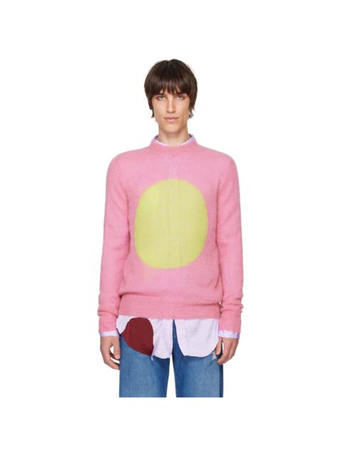 EDWARD CUMING Pink Open Heart Sweater