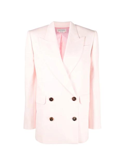 double-breasted boxy blazer