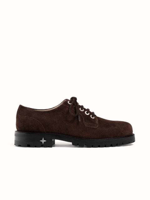 DUKE + DEXTER Lennon Chocolate Suede Derby - Men's