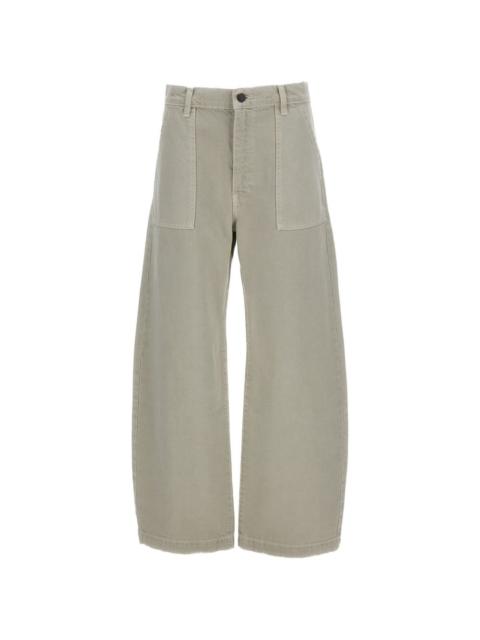FRAME The Bow barrel-leg jeans