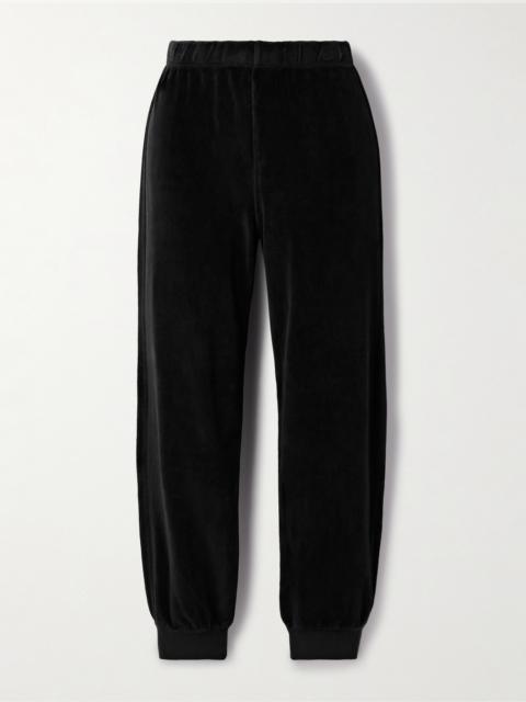 SUZIE KONDI Tinos Cotton-blend Velour Track Pants