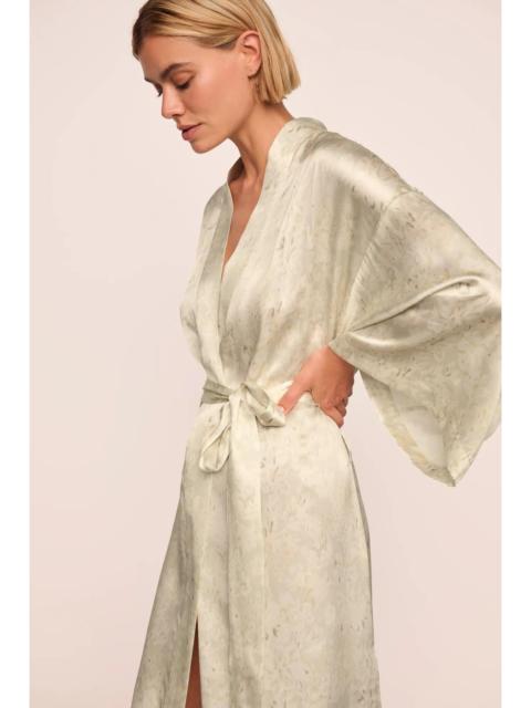 eberjey Inez Washable Silk Printed Robe