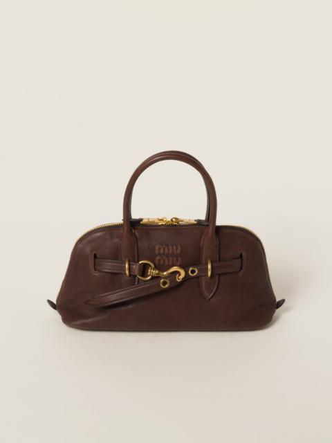 Miu Miu Aventure nappa leather top-handle bag | REVERSIBLE