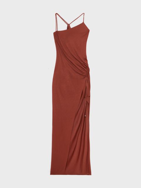 Blumarine ASYMMETRIC DRESS IN CRÊPE JERSEY