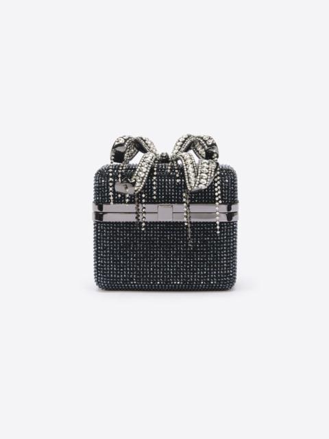 self-portrait Iridescent Rhinestone Vanity Bag