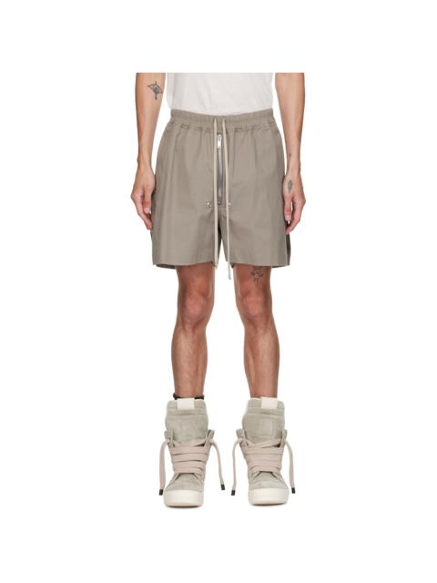 Rick Owens Taupe Tower Bela Boxers Shorts
