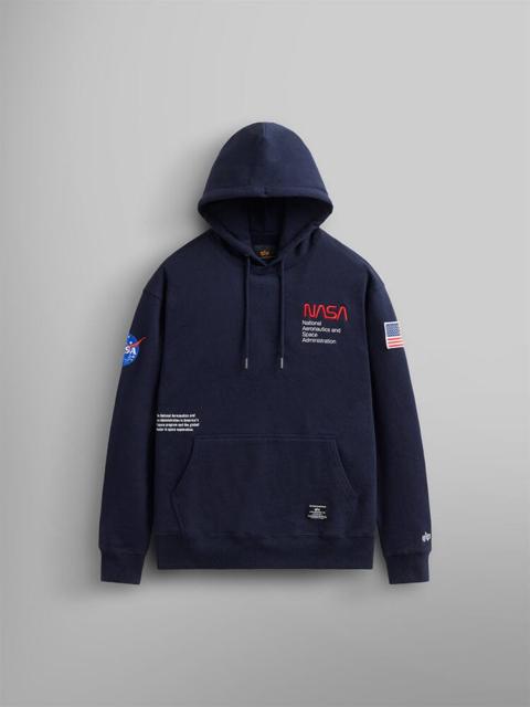 ALPHA INDUSTRIES NASA WORM LOGO HOODIE
