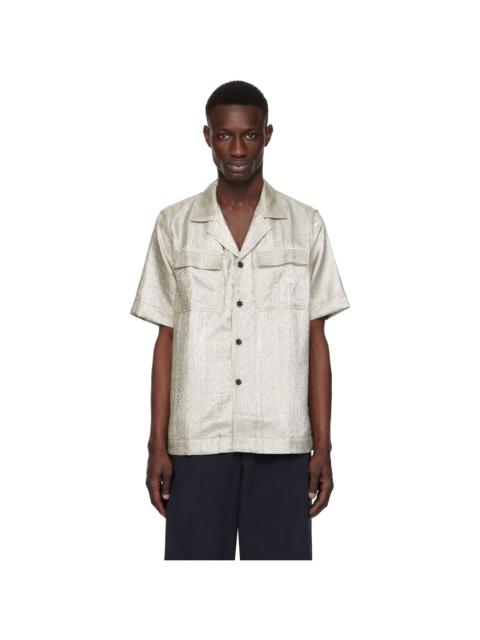 Dries Van Noten Silver Lamé Shirt