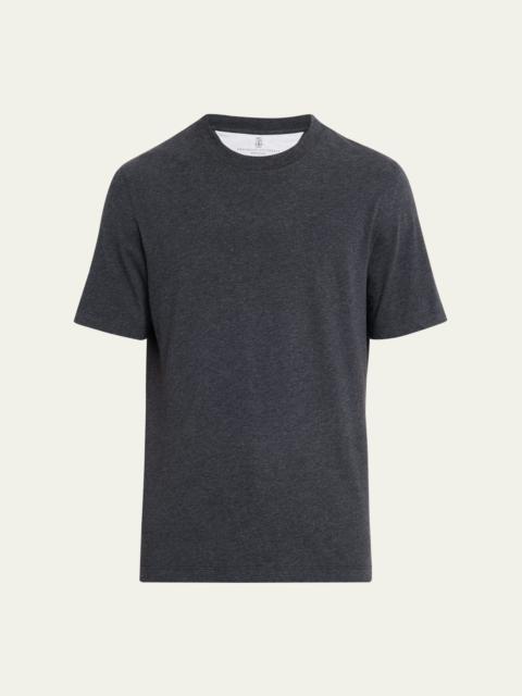 Brunello Cucinelli Men's Cotton Jersey Crewneck T-Shirt