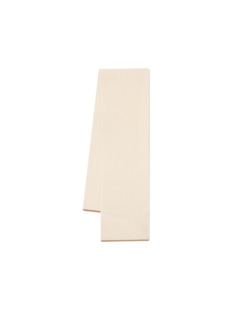 LARDINI ribbed-knit beanie hat and scarf set