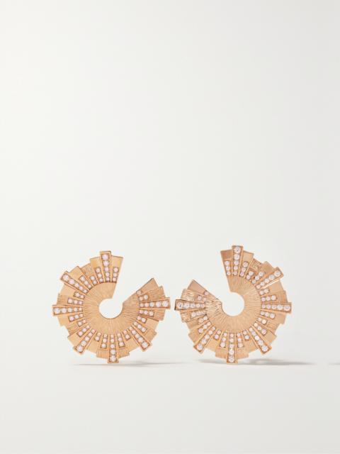 Piaget Sunlight Palace 18-karat Rose Gold Diamond Earrings