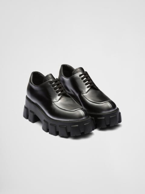 Prada Monolith ombré brushed leather lace-ups