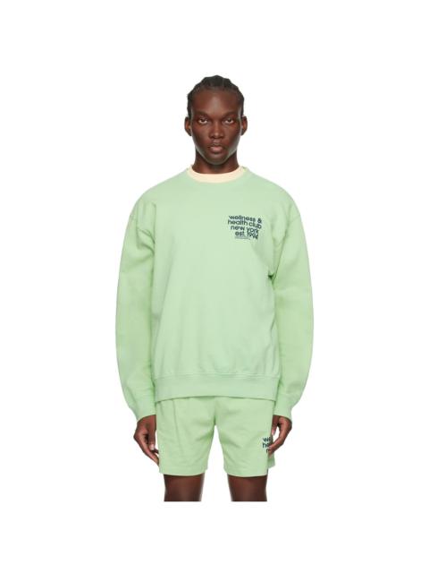 Sporty & Rich Green USA Health Club Sweatshirt