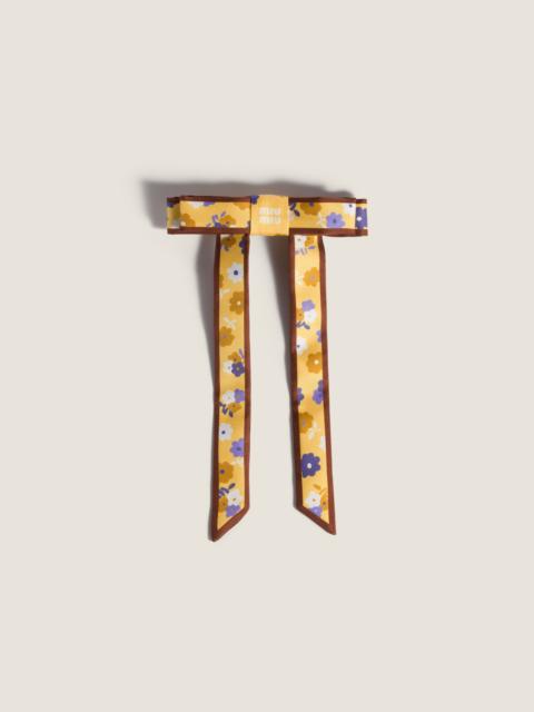 Miu Miu Twill hair clip